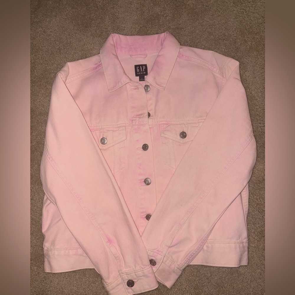 Pink Ombré Gap Jean Jacket. Women’s size Medium